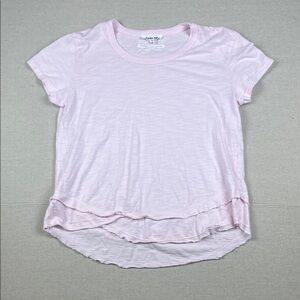 CHRLDR Light Pink Asymmetrical Slub Tee with layered hem
Size: Medium